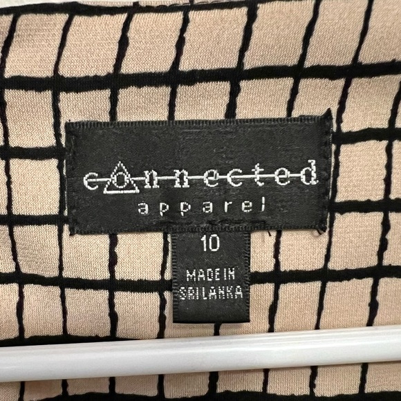 Black and cream sleeveless dress - Picture 2 of 3